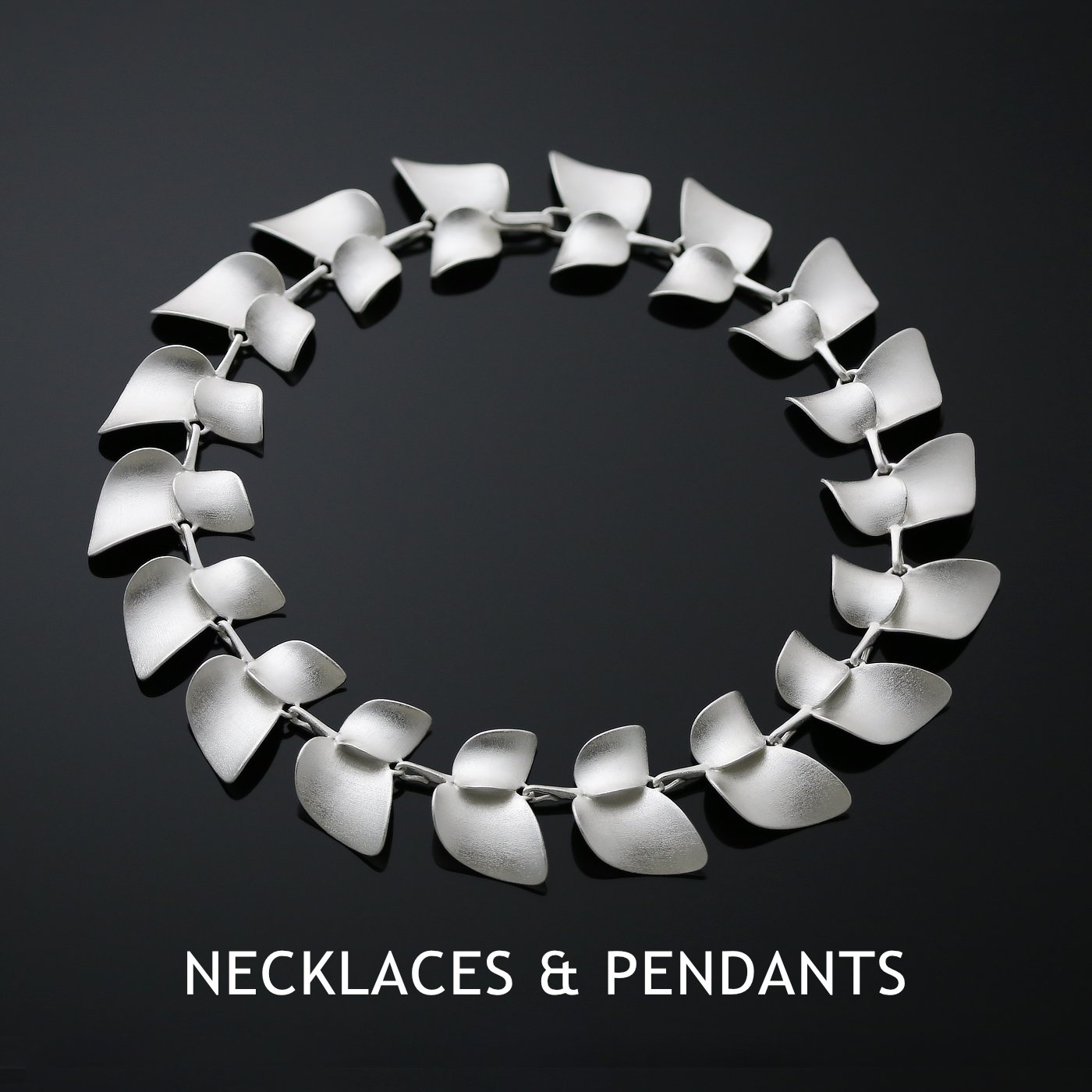 Nuppu necklace/ Finnish jewelry made in Lahti. recycled silver.
