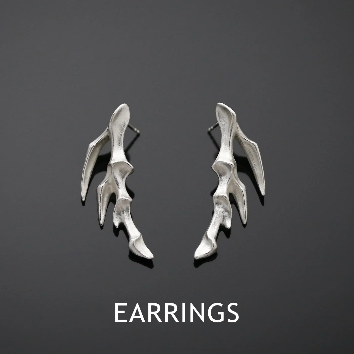 Tiera long earrings/ Finnish jewelry handcrafted in Lahti.