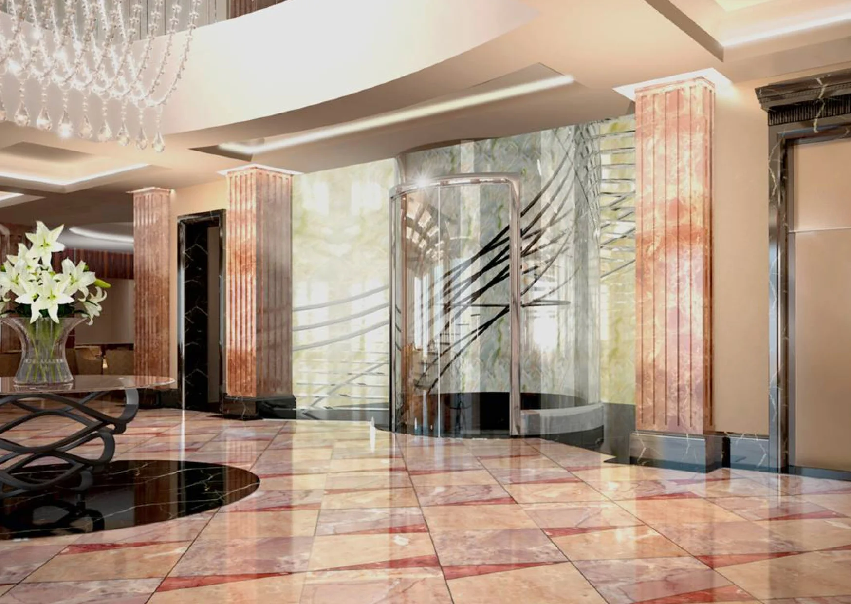 JT Glass - Intercontinental Hotel Moscow - Glazing Stair