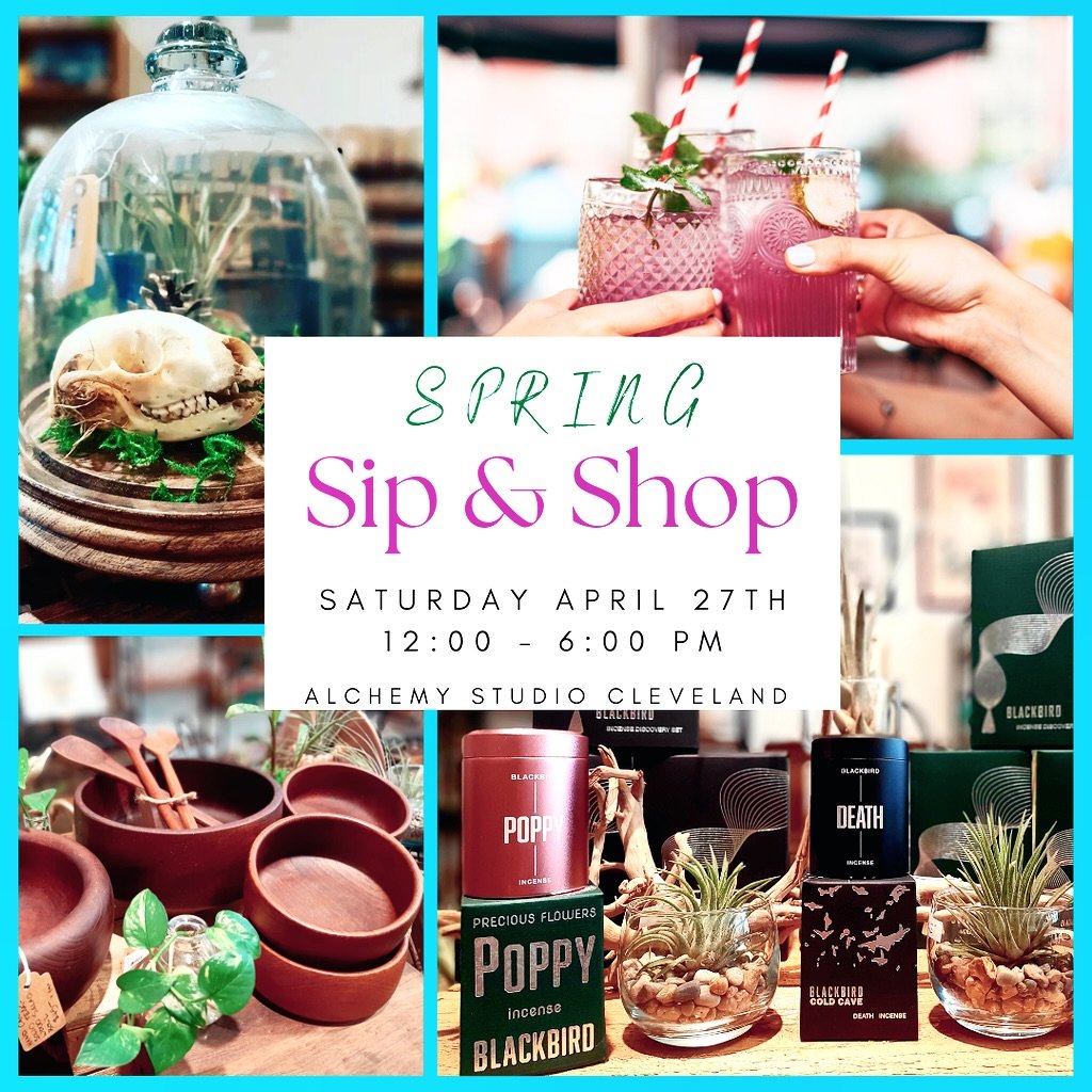 TODAY!! Come Sip and Shop with us from 12 - 6 🥂🤩

20% off on Candles, teas, pashmina scarves, select pottery and more. PLUS we&rsquo;ve got a ton of new art, antiques, vintage finds, and sweet Mother&rsquo;s Day gifties 🌸

Have a fantastic day in 