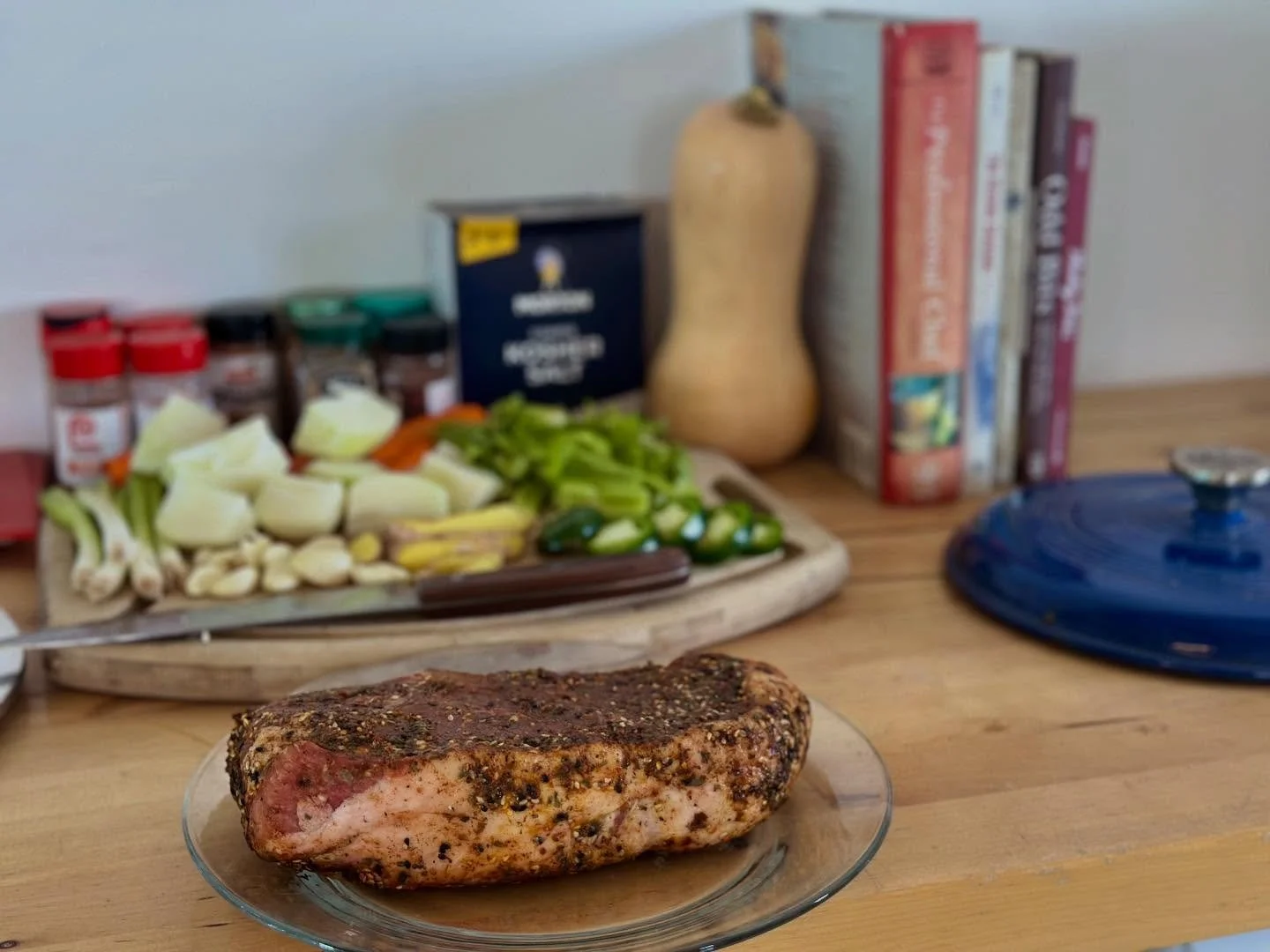Having a kitchen here in the studio means we get to enjoy the smell of this pork shoulder braising for the next few hours 🫠 

Wanna know more about what we do here? Come to our Holiday Open House this Saturday, December 6th, from 11:00 - 4:00! 

The