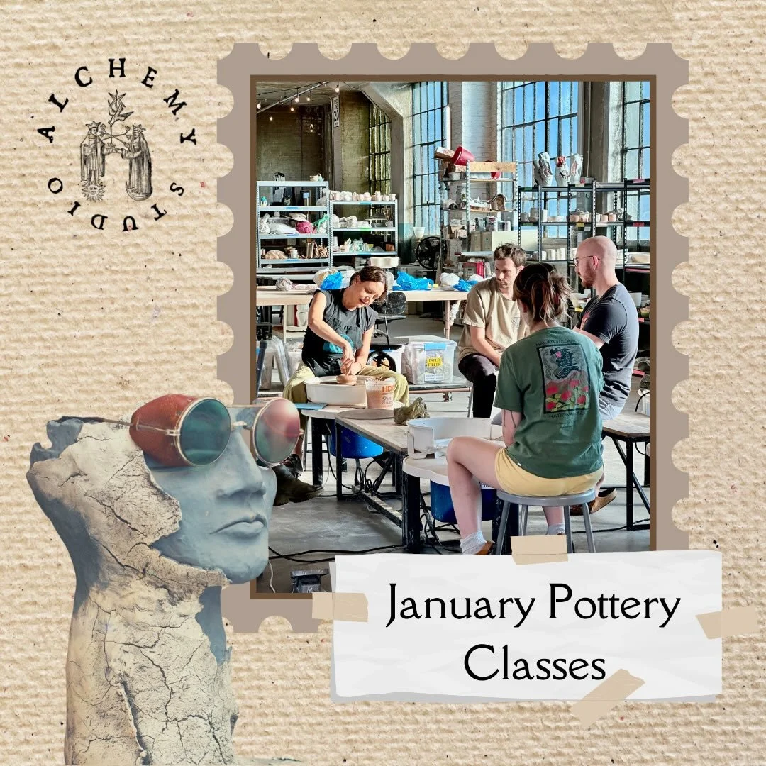 LAST CALL 📢 JANUARY IS ALMOST SOLD OUT! 

Tuesday night 6:00 - 9:00 1 SPOT LEFT
Wednesday night 6:00 - 9:00 4 SPOTS LEFT 
Thursday morning 9:30 - 12:00 2 SPOTS LEFT 

Come get your hands dirty with us and make some art! 

Link in bio for all classes