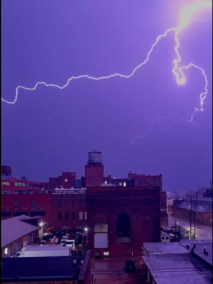 Late night light show from our windows at @alchemy_studio_cleveland ⚡️ 

#cleveland #lightning #photography