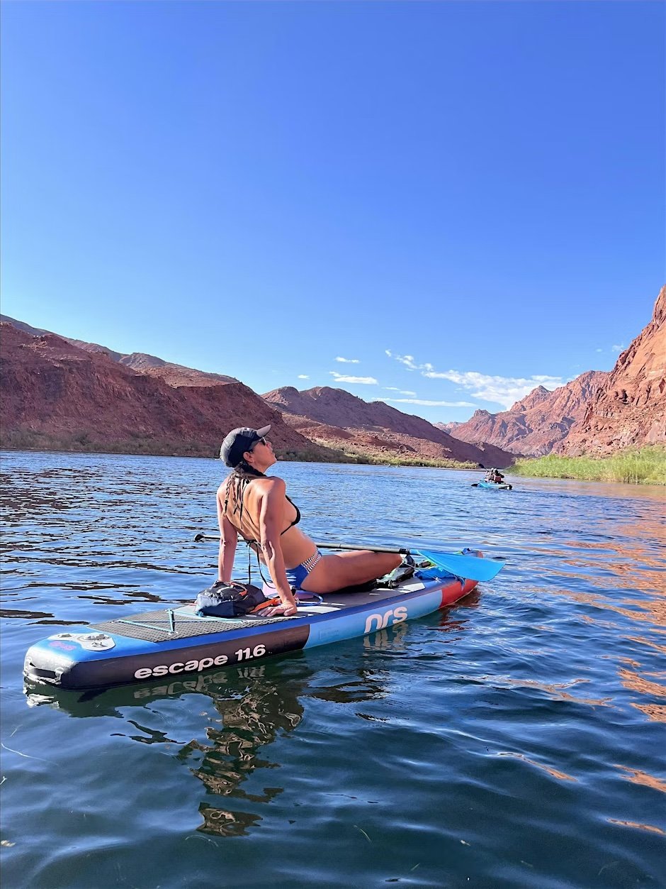Friend Float on Lake Mary