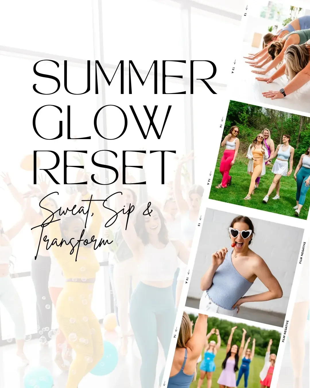 Summer Glow Reset Sweat, Sip & Transform