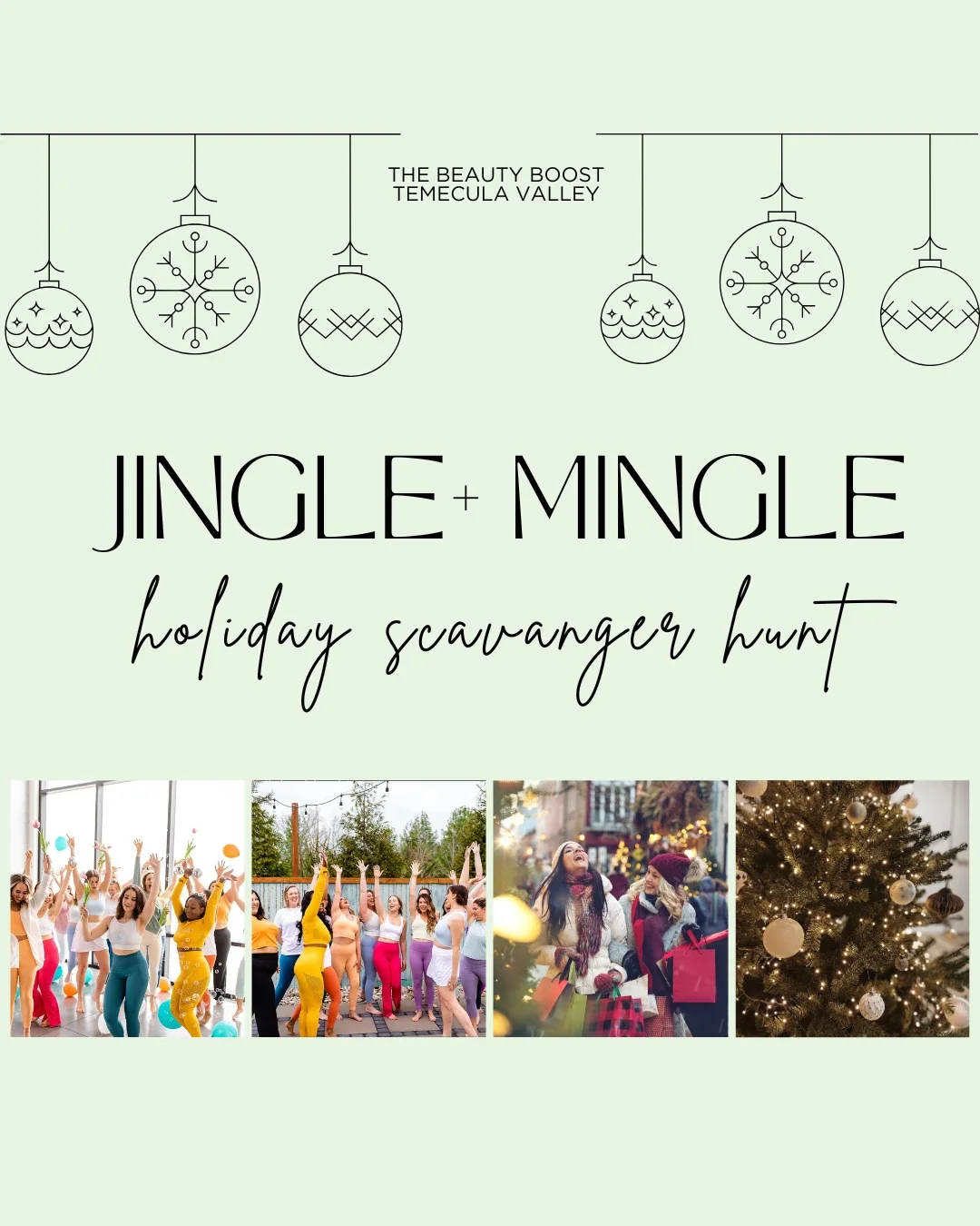 Jingle + Mingle Holiday Scavenger Hunt 