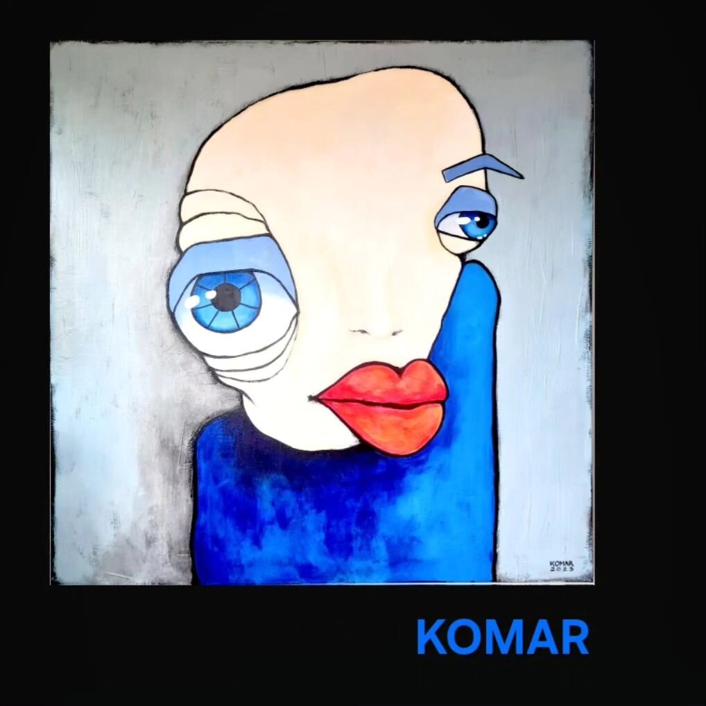 It's a wild &amp; windy monday weatherwise, so let's bring some cheer with a fabulous hello to new trail artist - KOMAR @komar.the.artist
.
Komar, tell us a bit about yourself &amp; your practice...

I work in mixed media, but mainly acrylics/oil. My