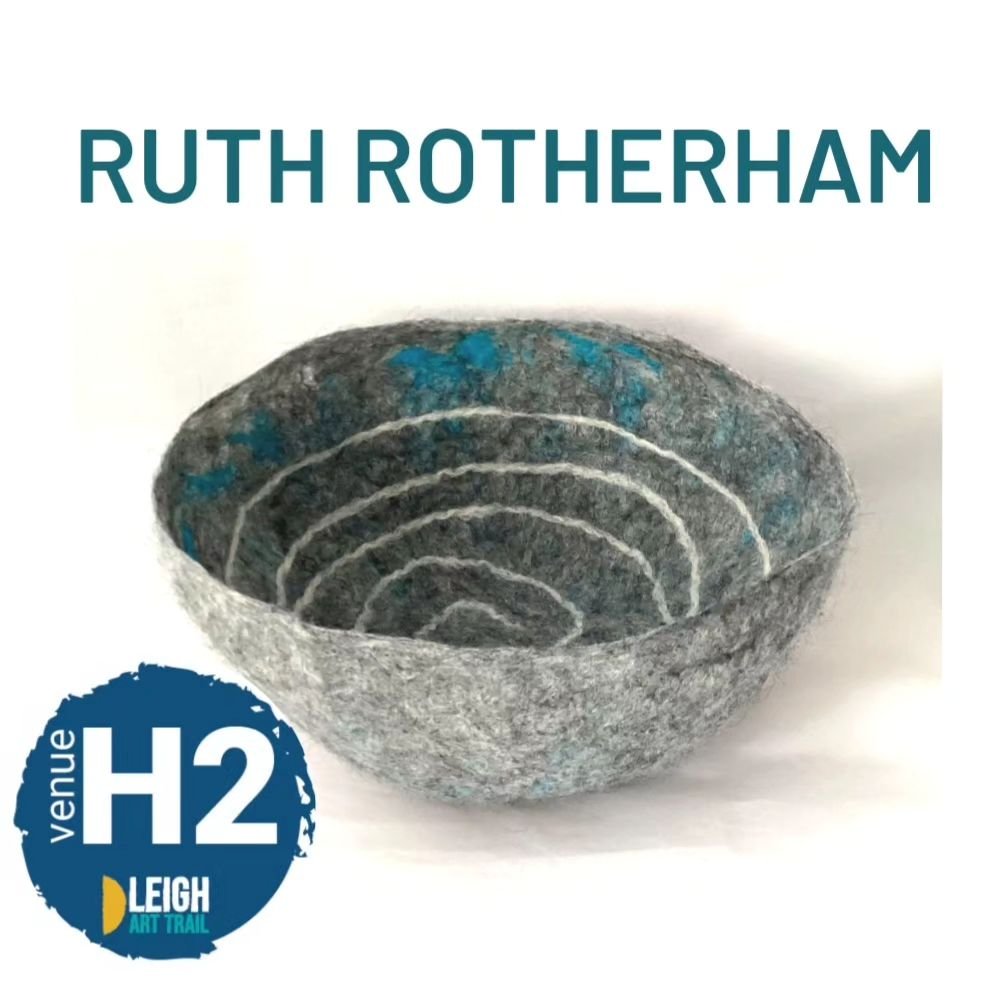 Our second home venue and your chance to visit Ruth Rotherham @seaoffelt and see not only her fabulous felt &amp; textile creations but also where &amp; how she works! See pic 10 for map location.
.
Preview party Friday 5th July, 6pm - 9pm-pop that i
