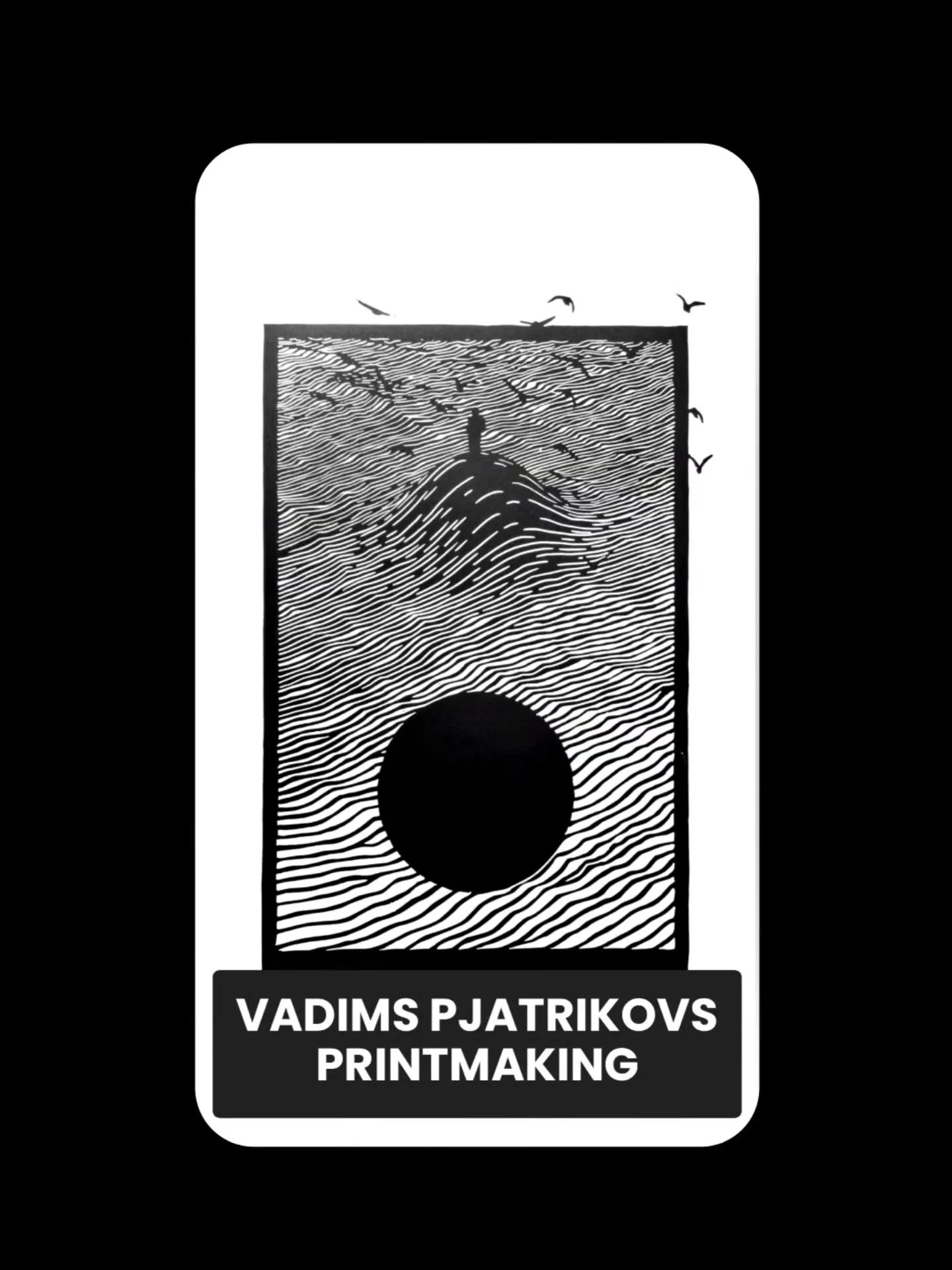 Monday greetings art addicts and what a super new artist for 2026 we have today - meet Vadims Pjatrikovs @vadims_pjatrikovs 
.
Hiya Vadims,  can you tell us about your art practice ? 

"I am a UK-based printmaker working in linocut, often blendi