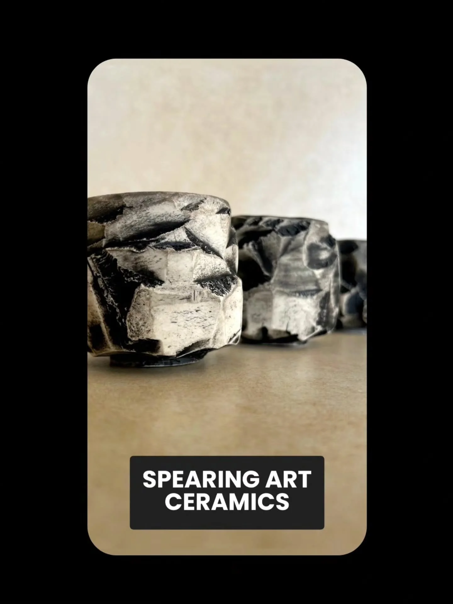 Mornin Monday art fans - here we go with our penultimate newbie for 2026 - the very talented Spearing Art Ceramics @spearingart

Hi there - what is your artistic practice?

"I am a ceramic and mixed media artist whose practice bridges the realms