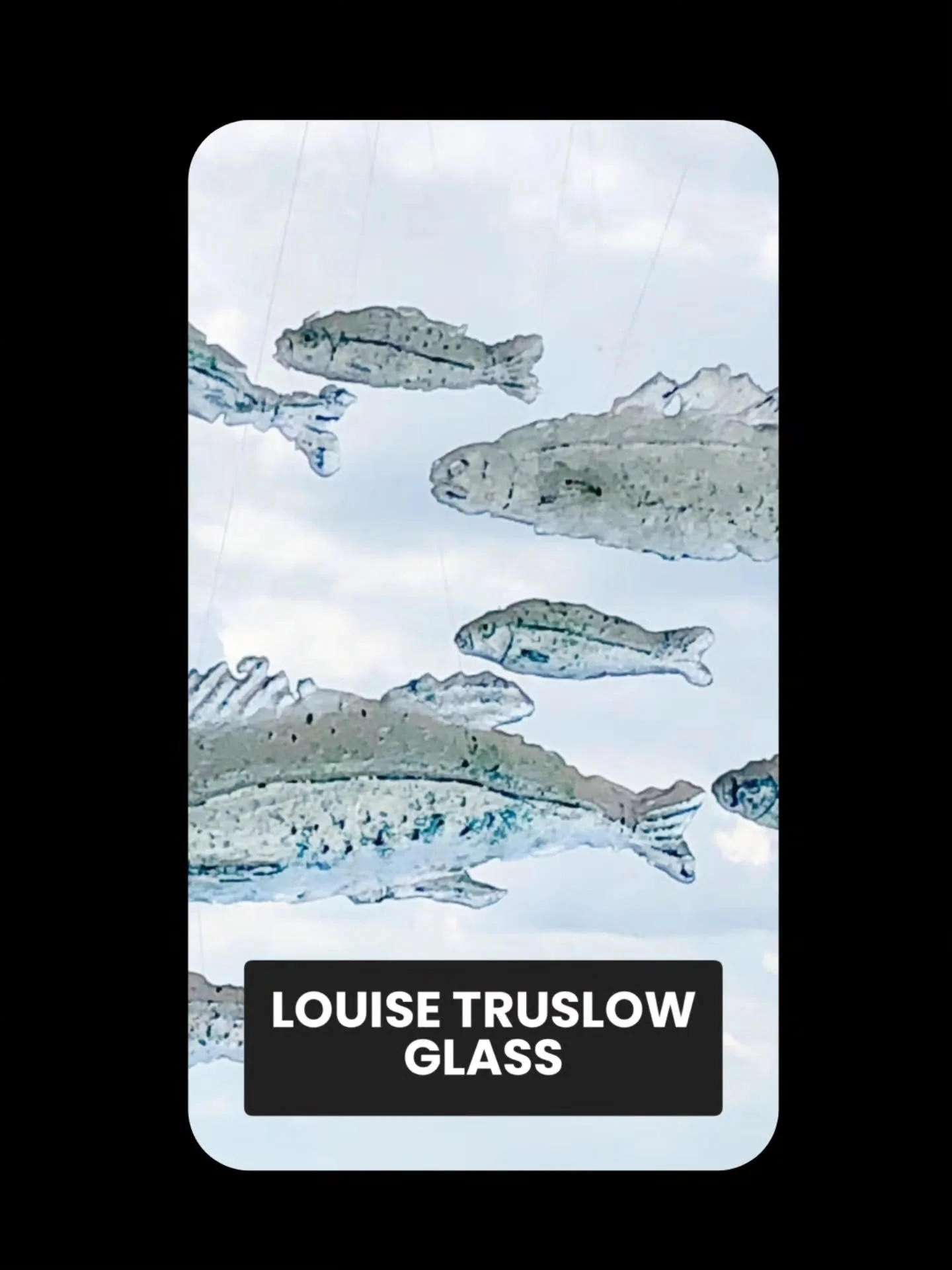 Mornin arty scrollers - it's our final new 2026 trail artist Monday intro - the brillant Louise Truslow @louisetruslow 
.
Hi Louise - tell us a bit about yourself &amp; your art practice...

"I started making glass in 2012, after working for man