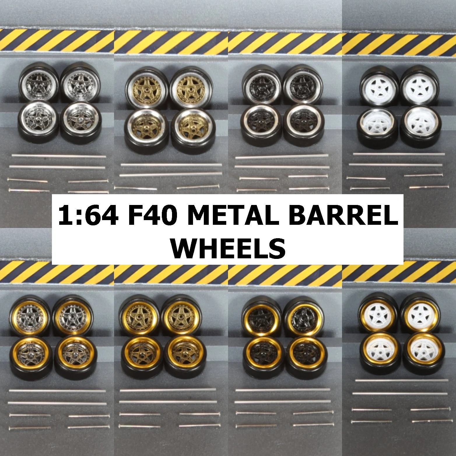 1:64 F40 Metal Barrel Wheels
