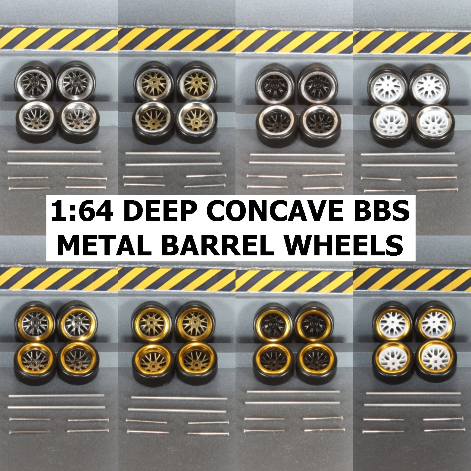 1:64 Concave BBS Metal Barrel Wheels