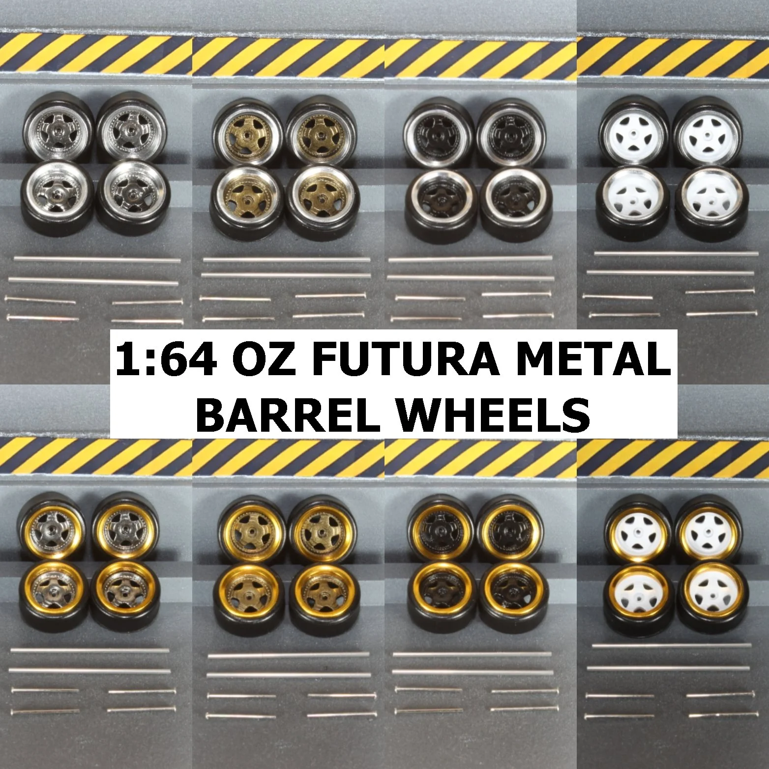 1:64 Oz Futura Metal Barrel Wheels