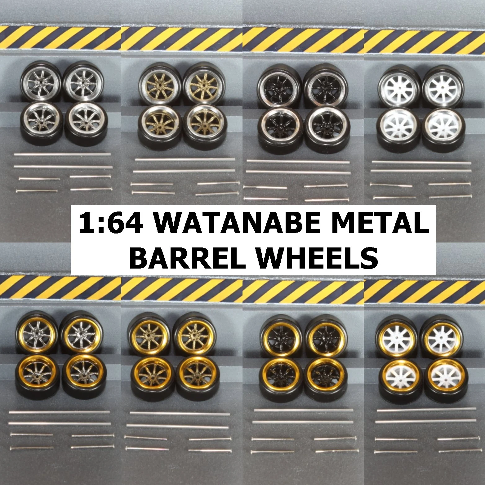1:64 Watanabe Metal Barrel Wheels