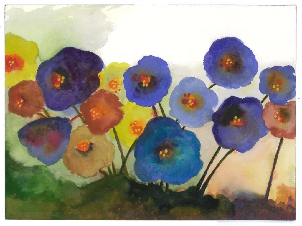 Blue Popies