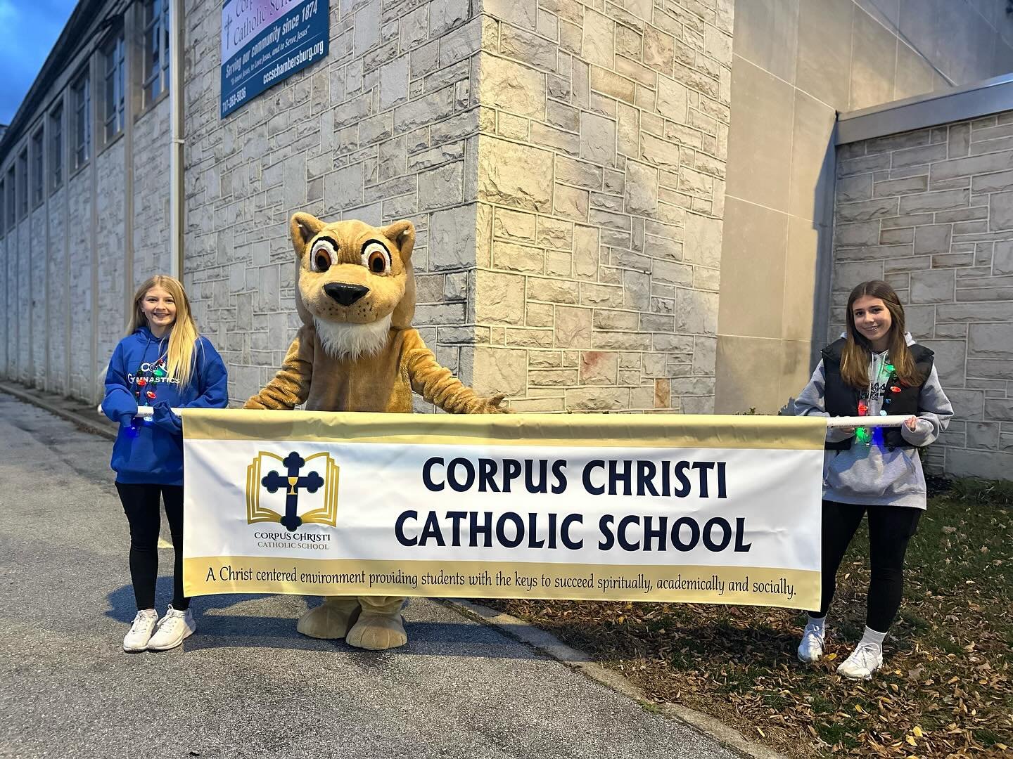 Our 8th grade students represented the school in Chambersburg’s 54th annual Christmas Parade. 🎄⛪️🎄