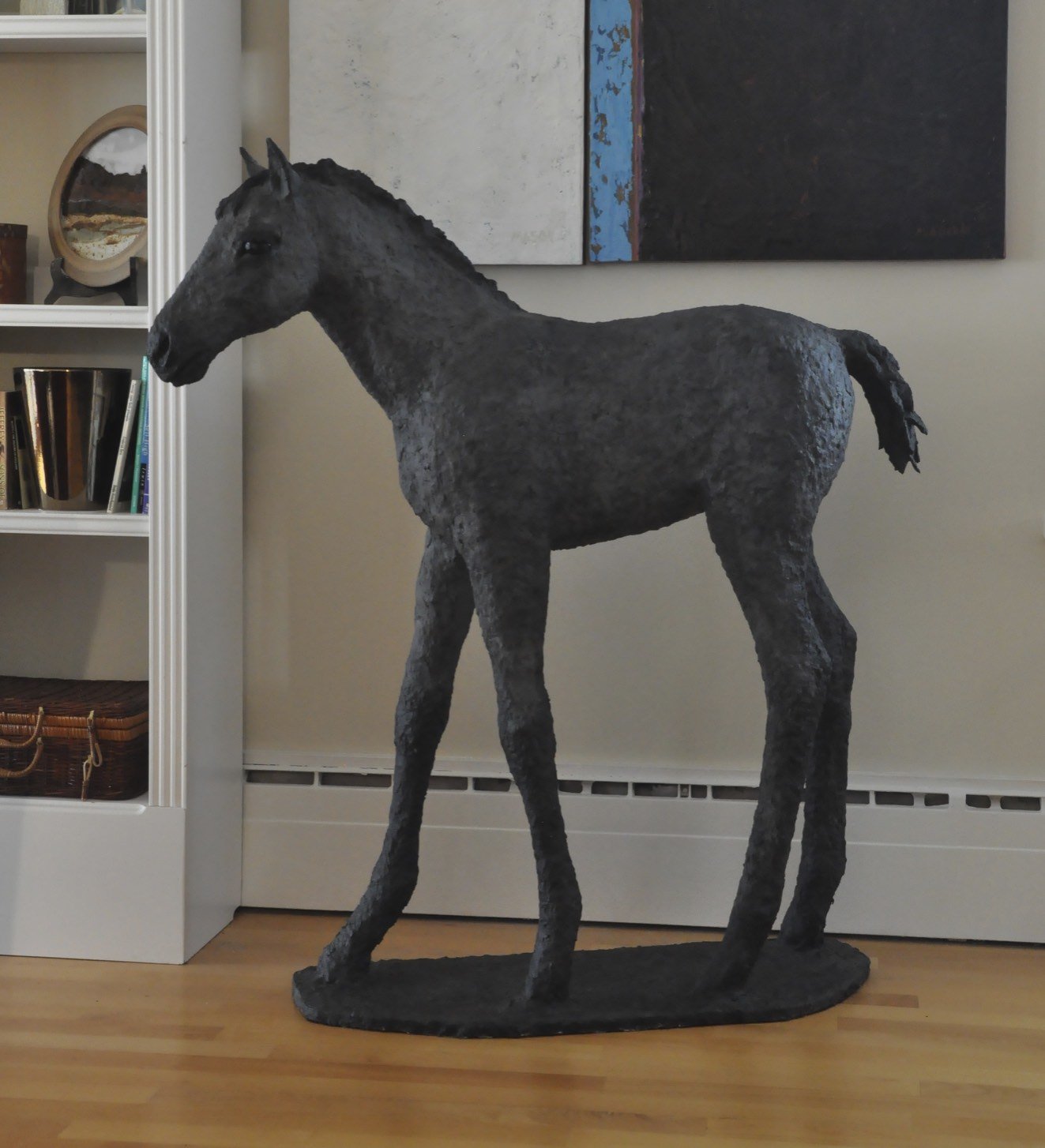 Springtime. Life-size Paper Mache. 42x45.5x12.5"