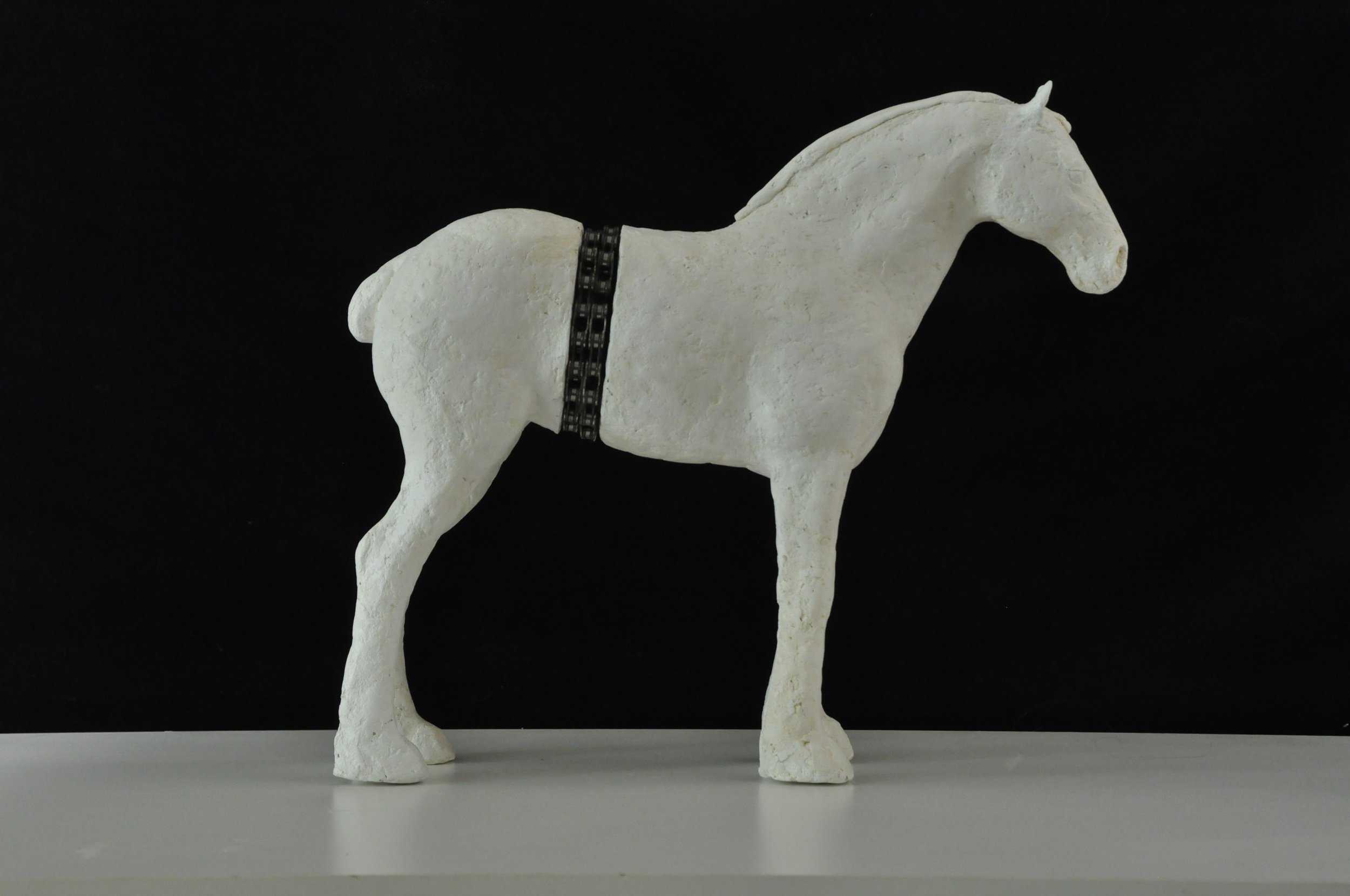 Horsepower. Papemache and steel.