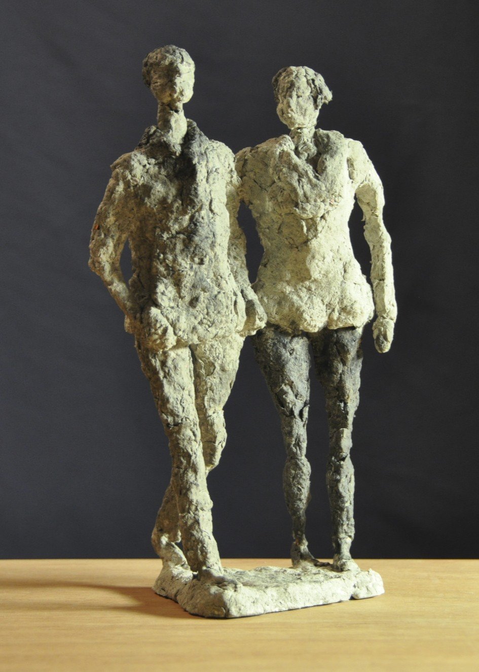 Jen Wright 'When We Walk' paper mache 10x6x4 2010.jpeg