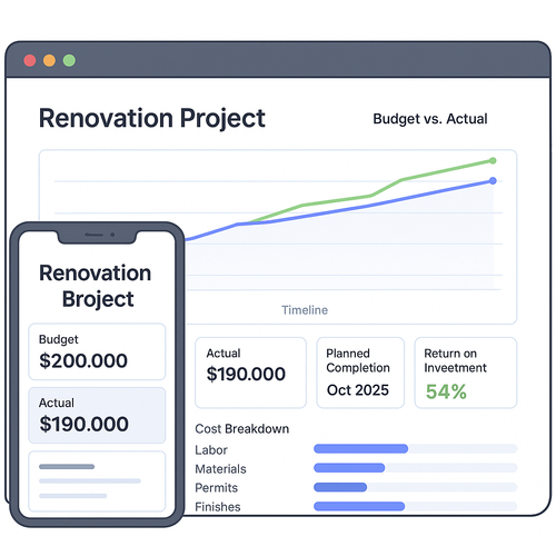 Photo inspiration: Cheap Green Home Renovation Asset Tracker Implementation Reference: Renovation Budget Tracker 2026