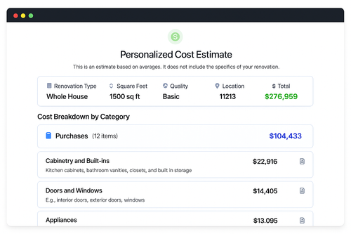 Picture of Home Renovation Cost Calculator (2026) | – Zip-Code Accurate