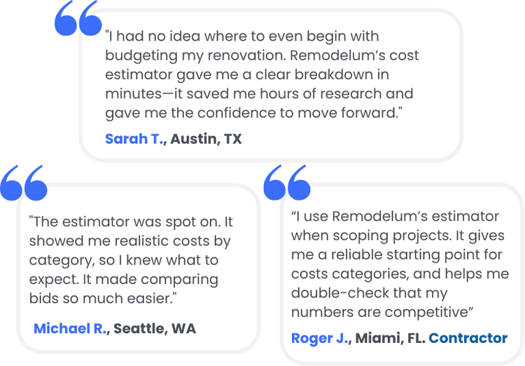 Home Renovation Cost Calculator (2026) | – Zip-Code Accurate