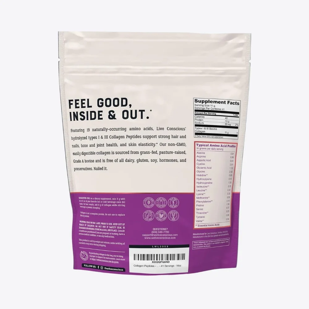 Live Conscious Collagen Peptides Review — Unstoppabl