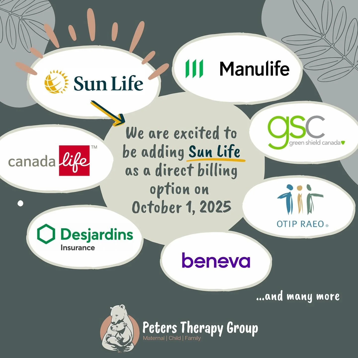 Starting October 1st, we are thrilled to announce that we can direct bill Sun Life for our clients! 🎉

This has been highly requested, and we&rsquo;re so excited to finally offer it, as we know many of you have been waiting patiently for it. Thank y