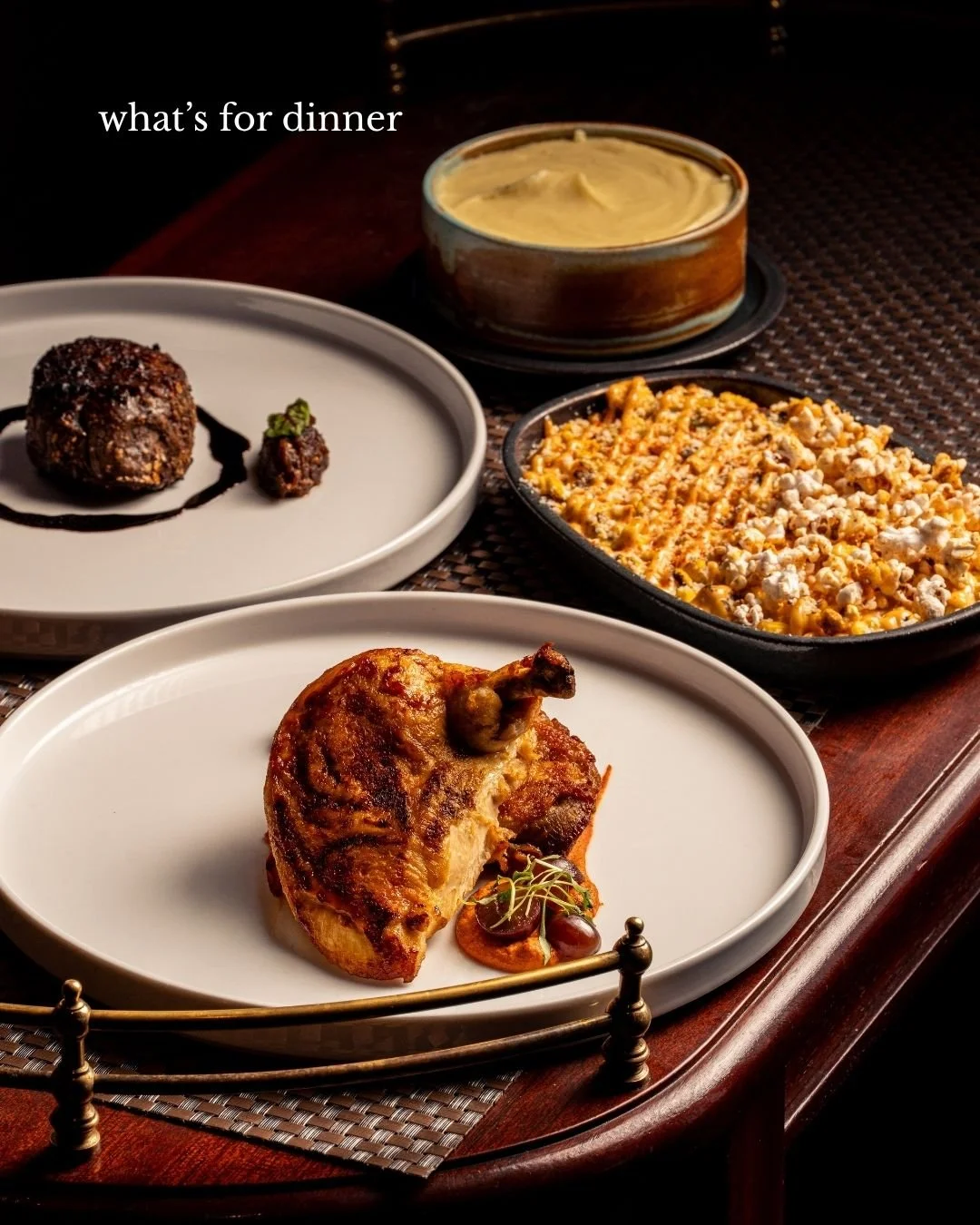 Start with a table like this.

A little of everything, thoughtfully prepared, beautifully plated, and meant to be shared.

Reserve your night at SĒR Steak + Spirits.