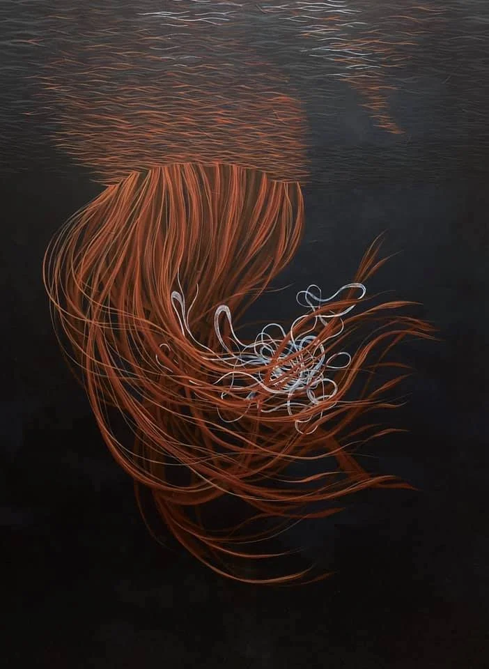 PLUNGE 48” x36” Acrylic on Wood 2021