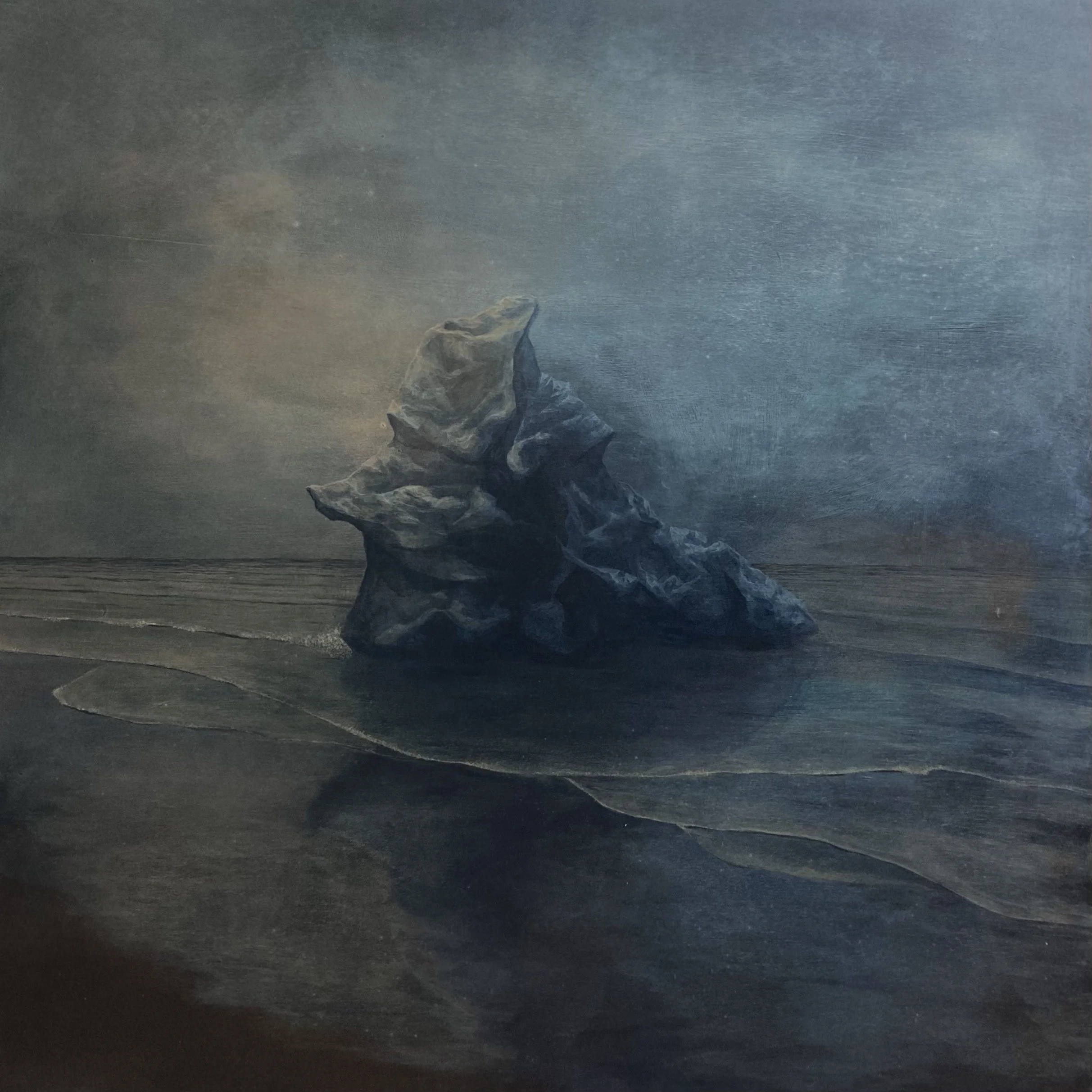 LONE 40" x 41" Acrylic on Wood 2021