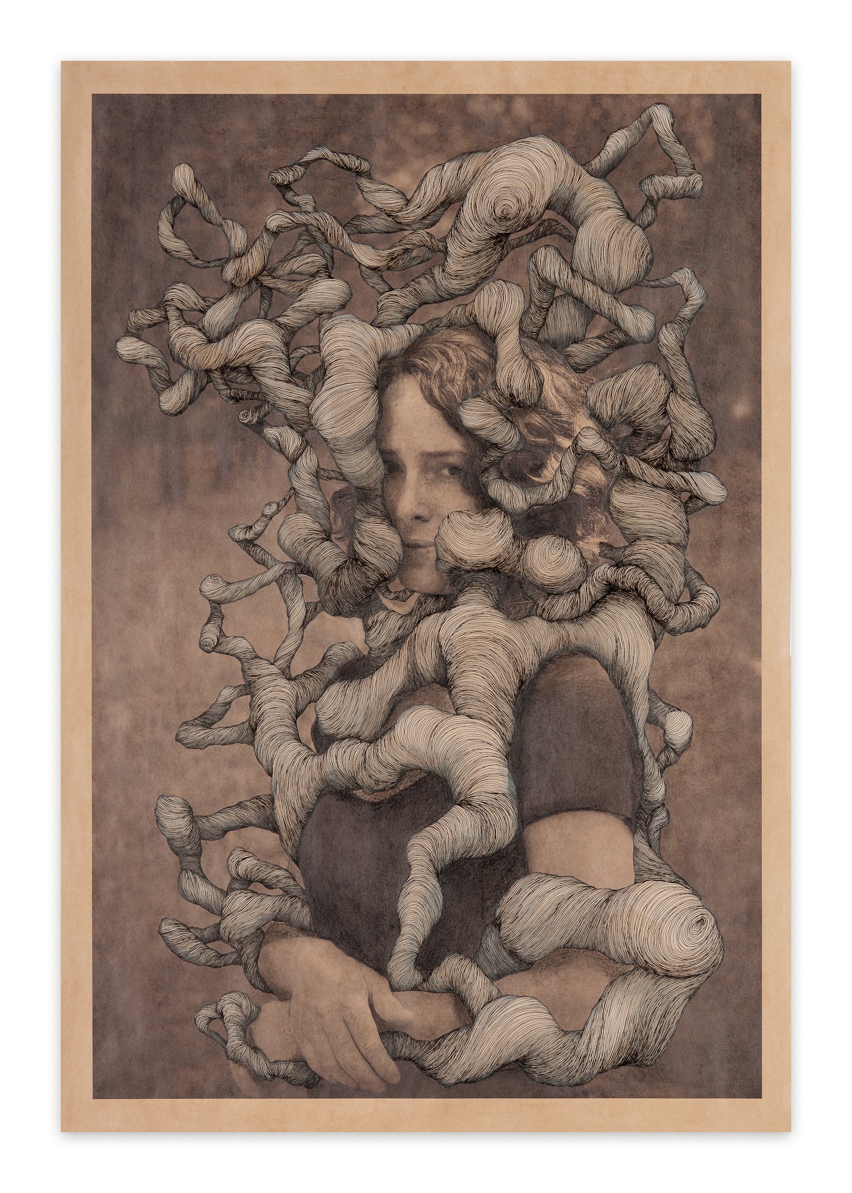 The Mona Lisa Project- MAIDEN, MOTHER, CRONE Collaboration with Rino Pizzi 24" x 38" 2011