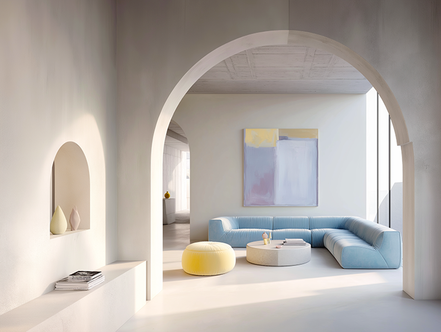 Pantone Cloud Dancer 2026 design trends