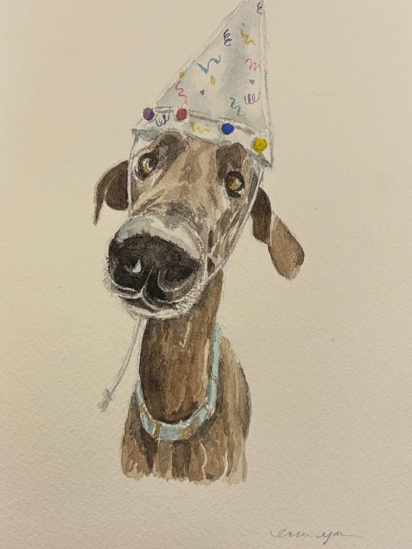 When my uber-talented artist friend Erin offered to paint Nacho, I knew it would be beautiful &mdash; but she perfectly captured his sweet, goofy soul with every brushstroke. 

She&rsquo;s now opening up commissions for pet portraits (just in time fo