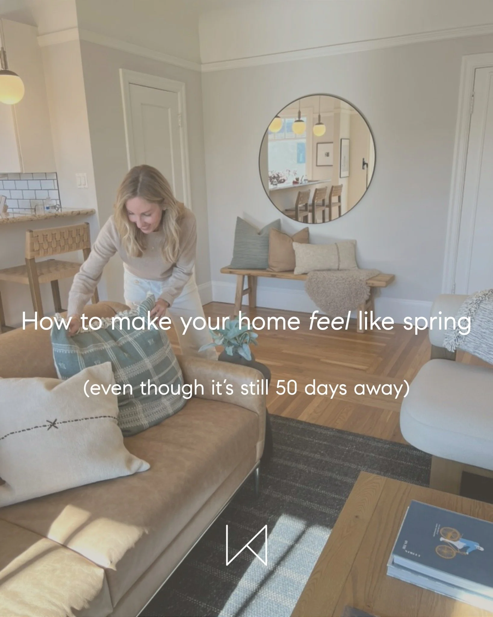 It&rsquo;s cold and dreary (except most days here in Marin...sorry).

And we still have 50 days until spring.

How can you make your home feel fresh, even in the middle of winter? Here are a few simple ways to warm up the inside of your home while th