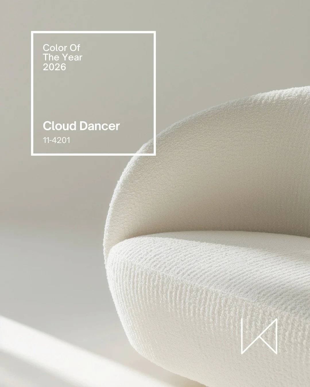 Turns out the trend for 2026 is a much-needed deep breath and blank canvas.

Enter 'Cloud Dancer,' Pantone's 2026 Color of the Year. 

Just when I thought the white-washing decor trend was on its way out, here comes a fancy-named version of...white. 