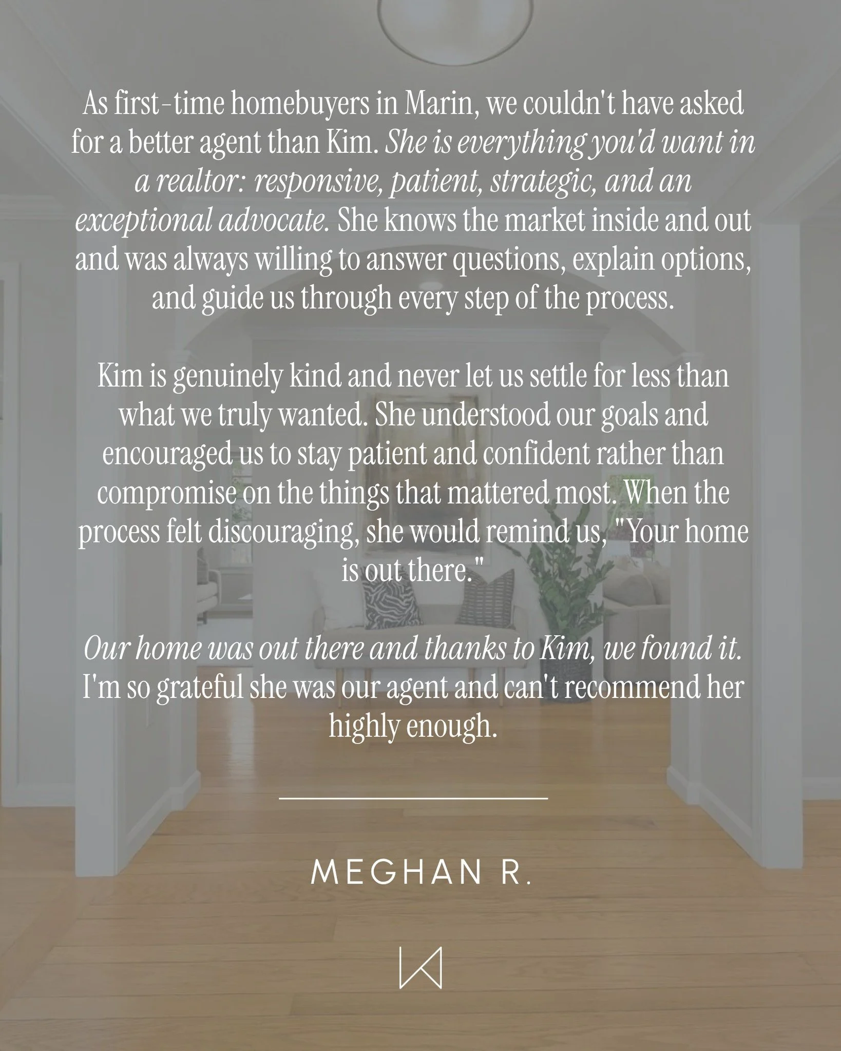 Helping first-time homebuyers navigate the Marin market is some of the most rewarding (and challenging) work I do.

This one in particular meant so much &ndash; and took extra patience, strategy, and a whole lot of belief that the right home was out 