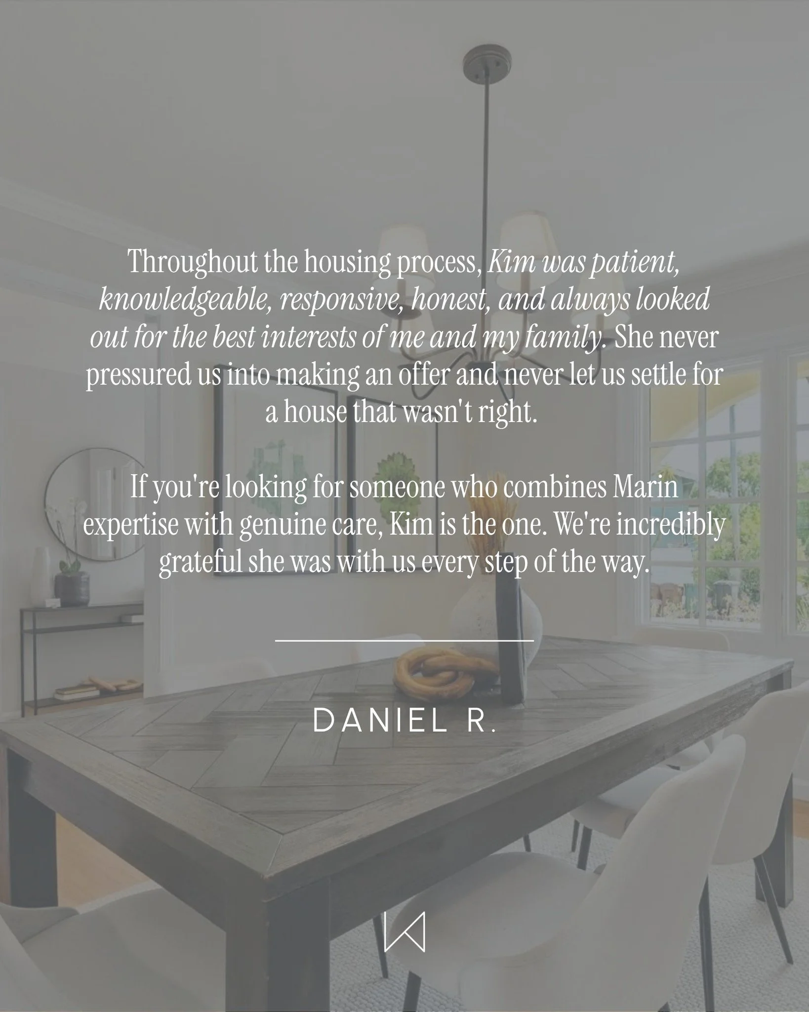 The home buying process isn&rsquo;t always a straight line.

There are houses you like, houses you question, and houses that don&rsquo;t feel quite right. My job is to help my clients navigate all of those moments without pressure &ndash; just patien