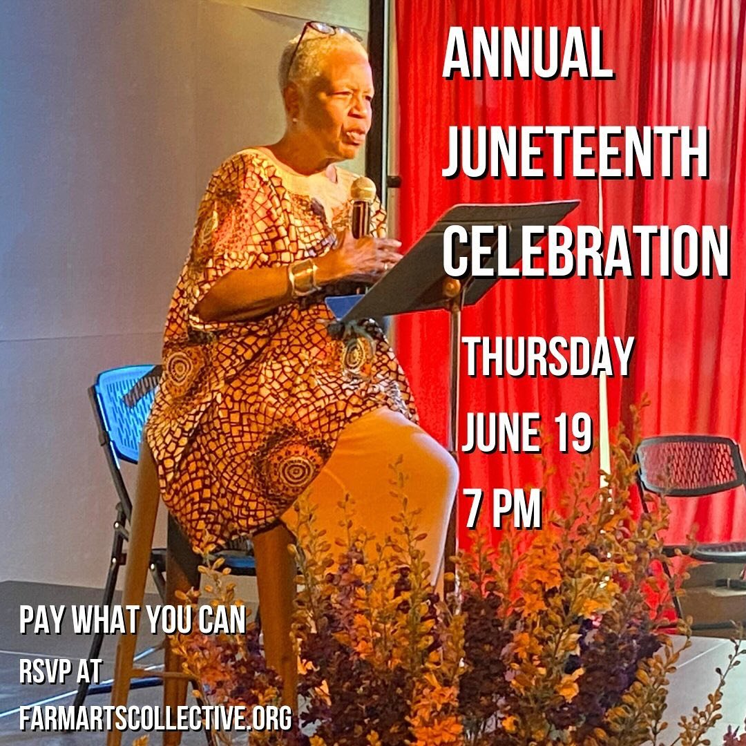 Tonight at 7 pm. Happy Juneteenth!