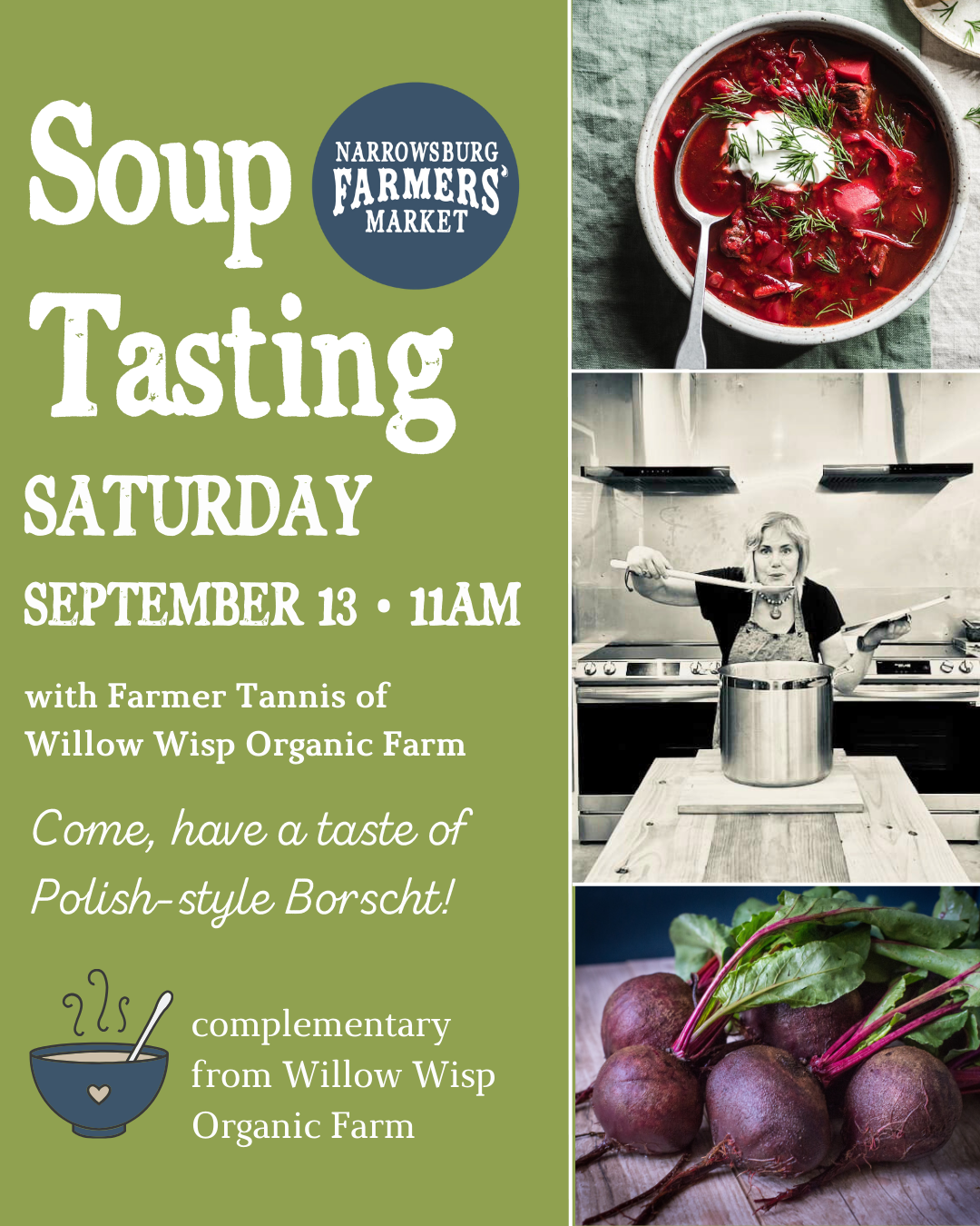 Soup Tasting at The Narrowsburg Farmers' Market!