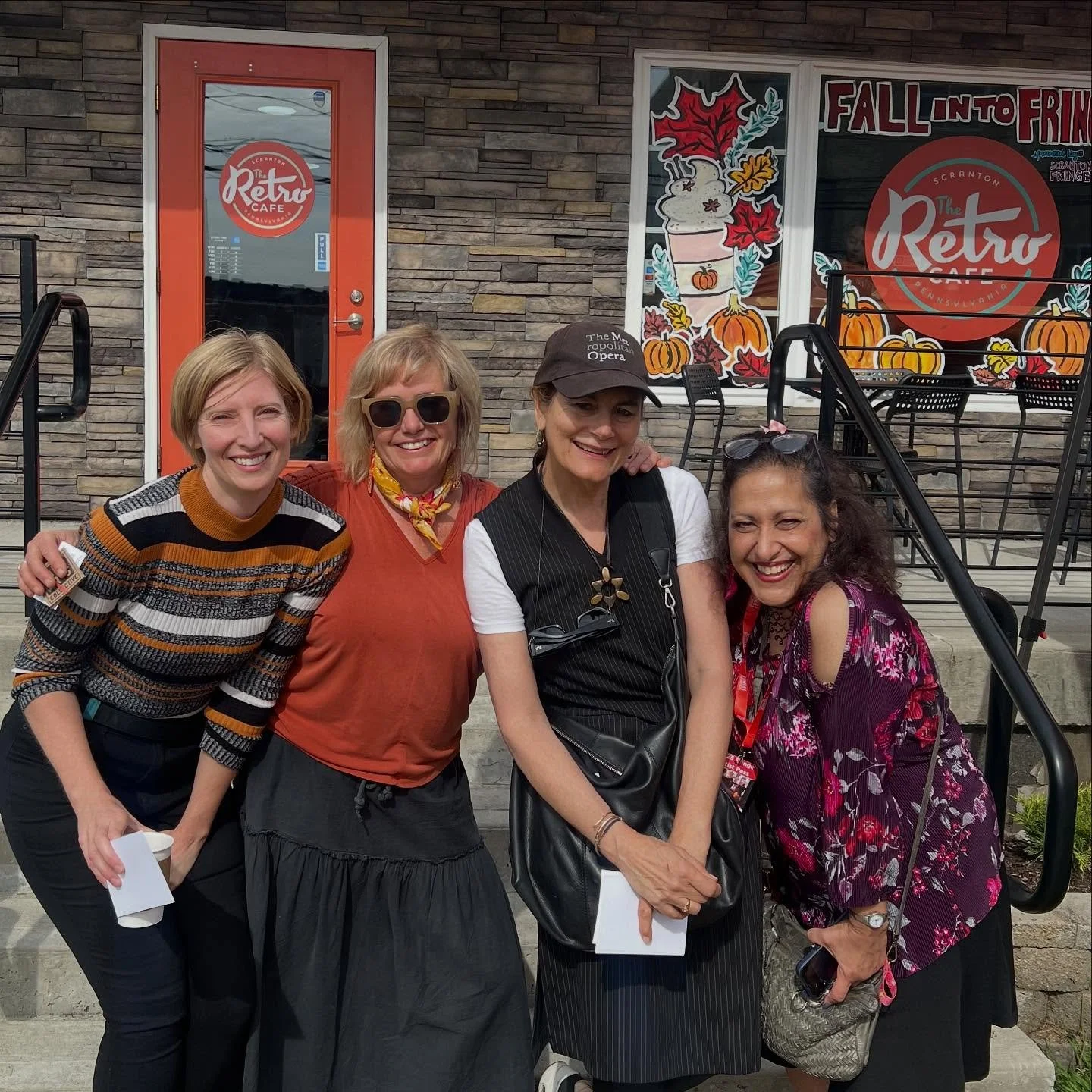 Nice to meet 3 other solo theatre artists @scrantonfringe telling their stories. Find 
@linnea.bond @valeriedavid_pinkhulkplay  and Tracey Yarad this weekend. Decompositions has 2 more shows! 4 PM this Saturday and Sunday. 
And check out Queer Woods 