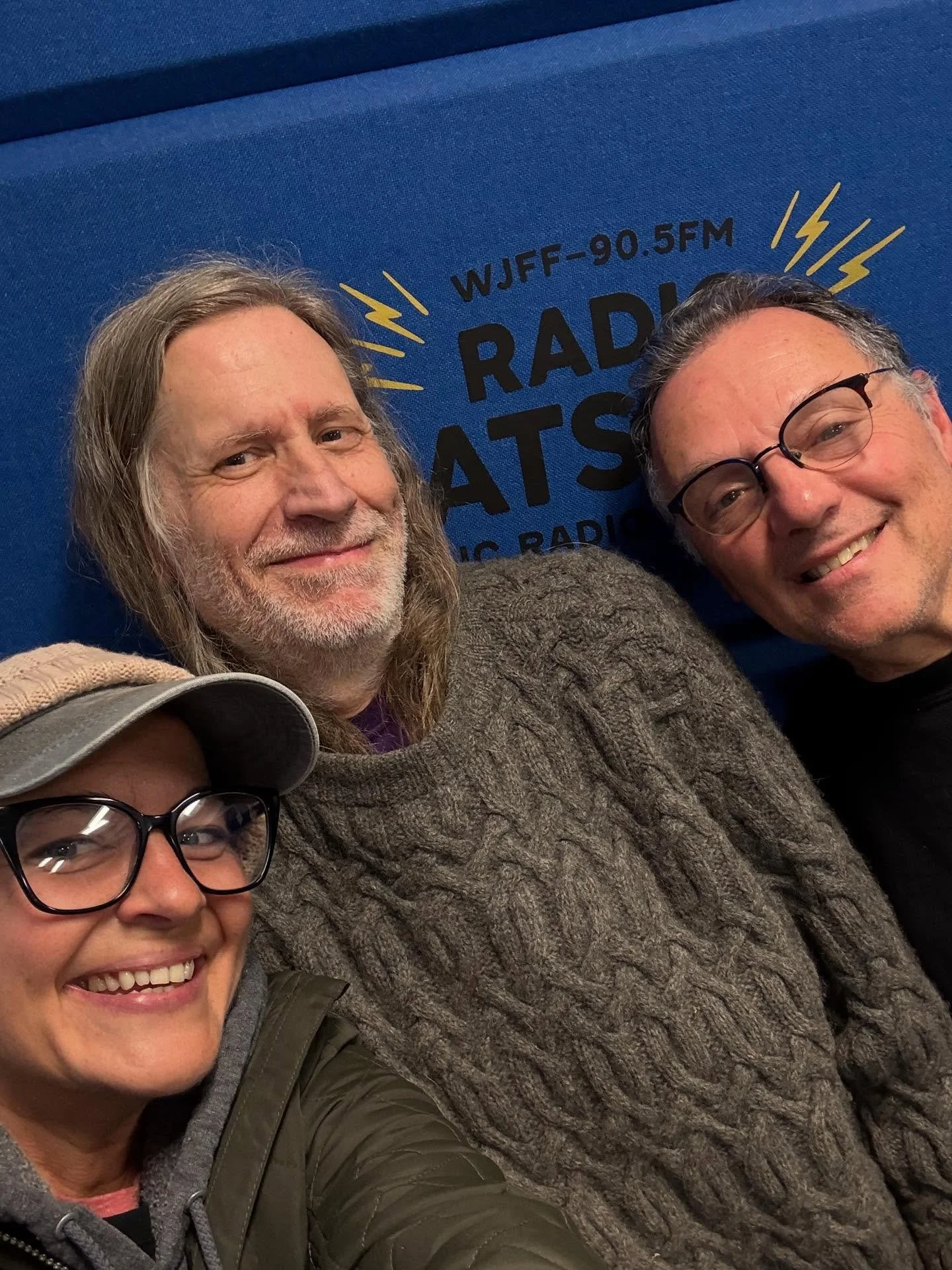 🤗Always a pleasure to be in the @wjffradio studios! 
This time with Tom Candela for his show Curtain Call speaking about the upcoming run of Lucy Joseph
November 14-16 at Farm Arts Collective 
👂🏼A segment of the interview will air during Radio Cha