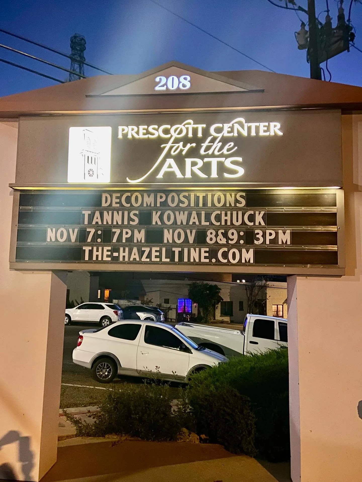Opening tomorrow! Decompositions this weekend in Prescott, Arizona @the_hazeltine presented by @jayruby_paz (newly elected councilman) and @carpetbagbrigade