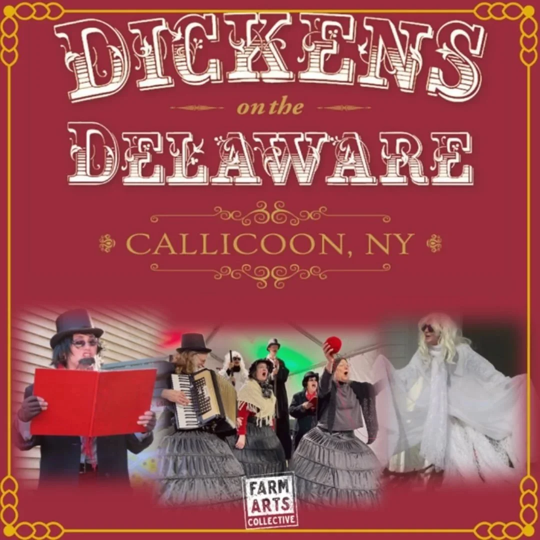 Farm Arts Collective returns to Callicoon, NY to present a new site-specfic performance, part of the village celebration, Dickens on the Delaware. 

On Saturday, December 13 at 2 PM,  the collective will present &ldquo;A Roving Christmas Carol,&rdquo