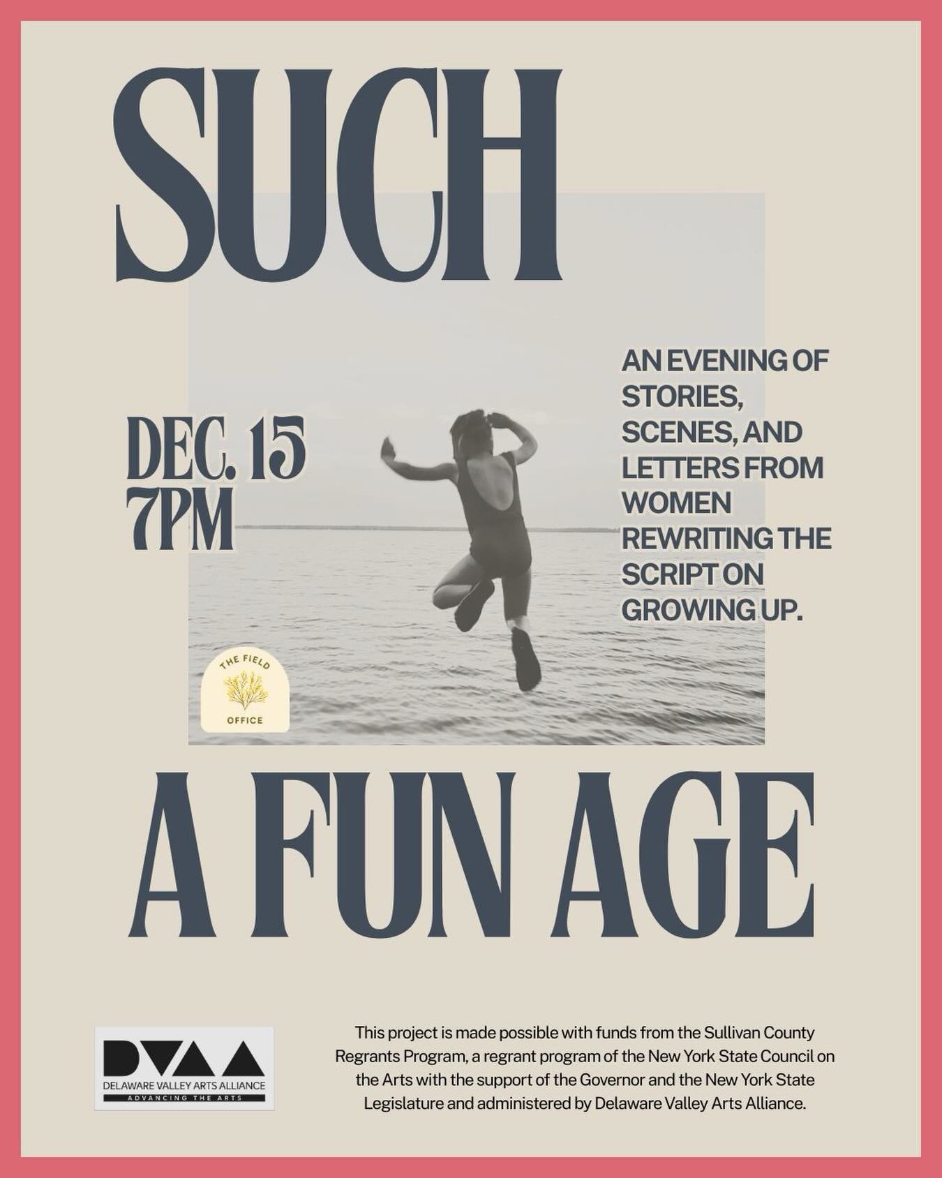 Tonight! See @tanniskowalchuk along with other powerful women in our community @the_parlor_presents in &lsquo;Such a Fun Age&rsquo; a staged reading with @thefieldofficeny made possible by @dvartsalliance
