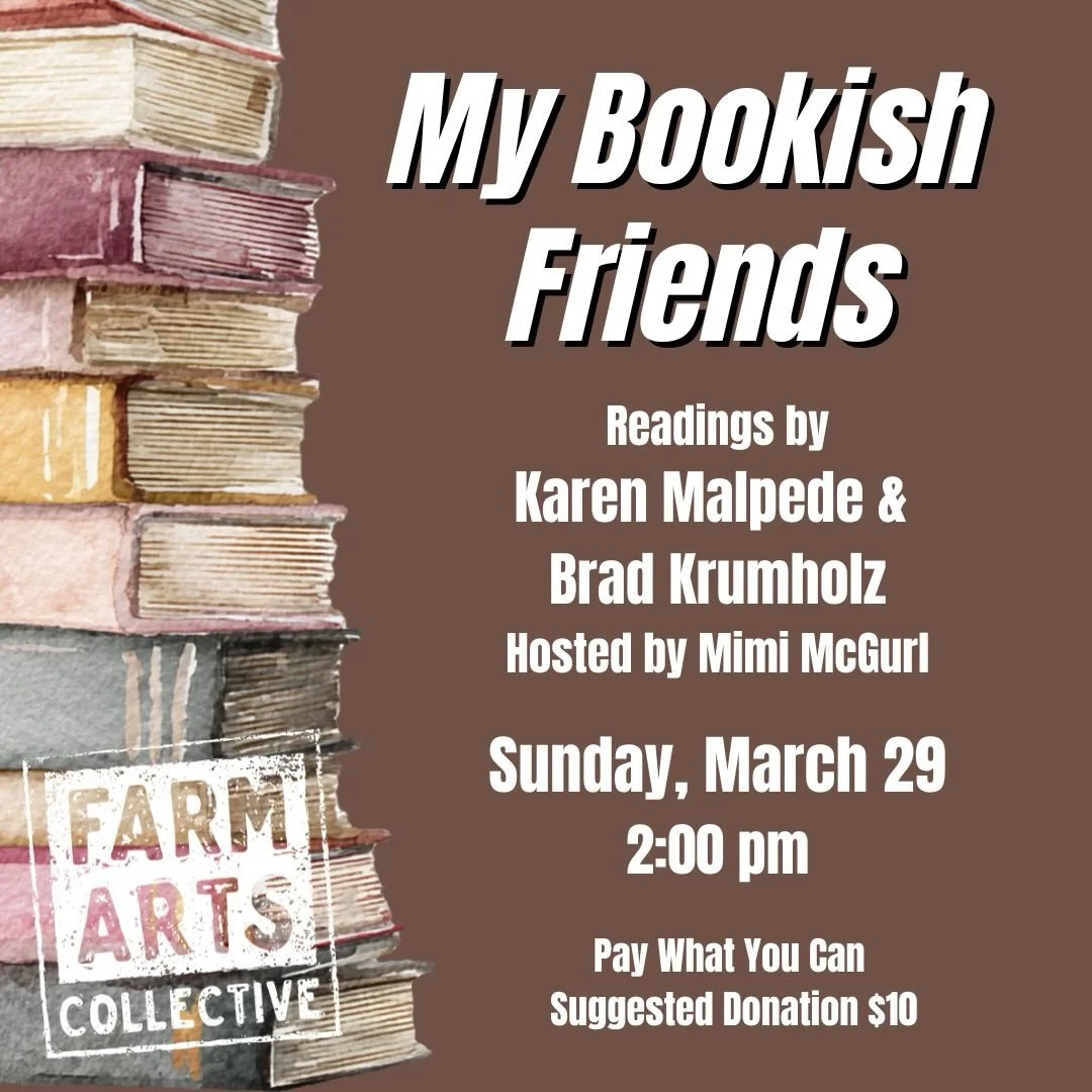📚Farm Arts Collective is launching a literary series with book readings and signings by authors we admire and love.

Featuring book readings and conversation with Karen Malpede @karenmalpede LAST RADIANCE &amp; Brad Krumholz @bradkrumholz WHY DO ACT