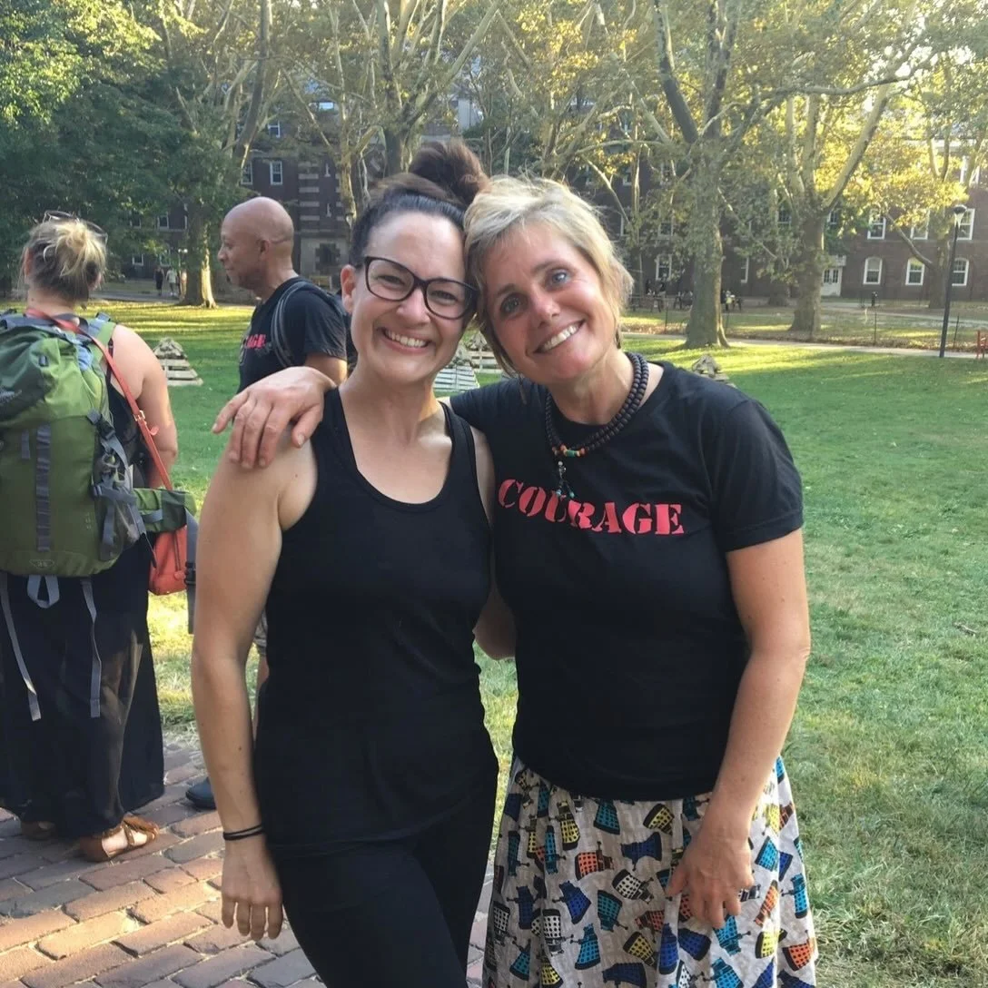 Throwback Tuesday!🥹Our first pic together! September 2017 on Governors Island after our closing performance of COURAGE with @nacltheatre
