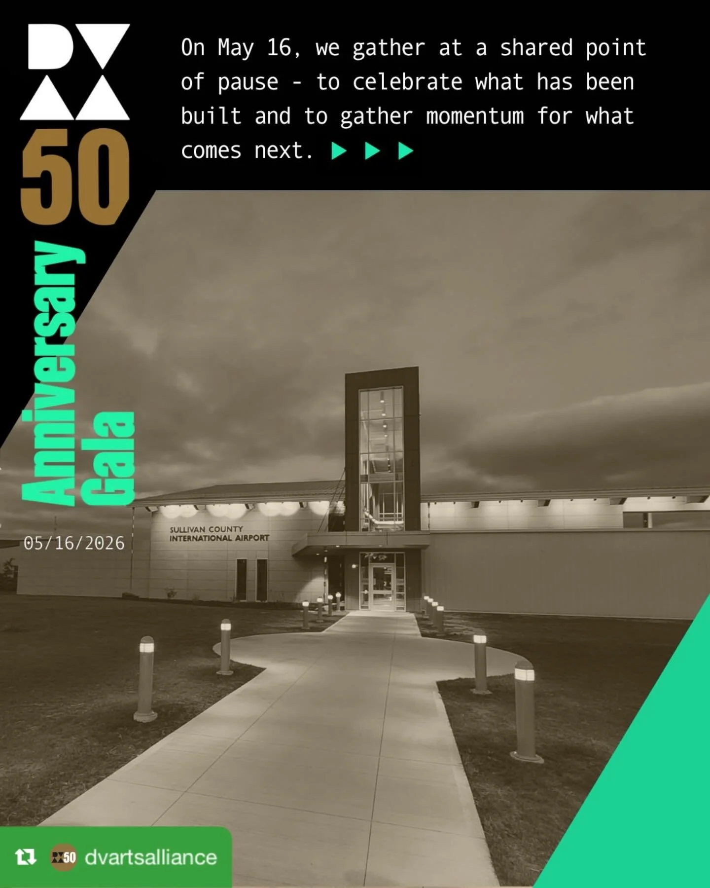 🤩Thrilled to be a part of this! 
Repost from @dvartsalliance
&bull;
Tickets for our 50th Anniversary Gala are selling fast, visit the link in our bio to buy yours.

We are now just four weeks away and we wanted to share a few more details about this
