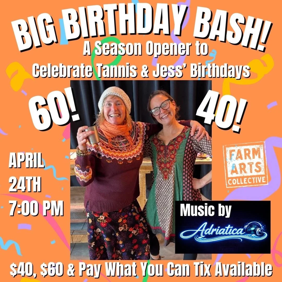 🥳Celebrate these perFARMers &amp; open the season with a BANG! 

🌮Food!
🍺Cash Bar - 1 drink included in ticket price!
🪅Pi&ntilde;ata filled with goodies!
🎶Music by DJ Adriatica! 
🎟️Raffel!
🤗Great time with great people! 

Tickets on our websit